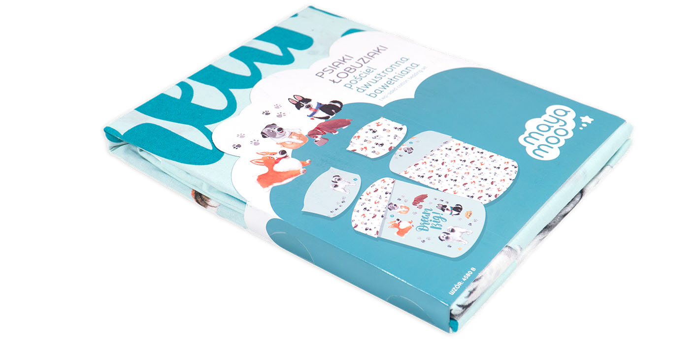 pościel 100x135 pies dream mięta 5904708912908 4580B 